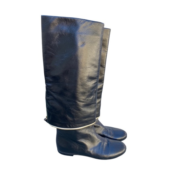 Giuseppe Zanotti boots black folded over size - Picture 1 of 7